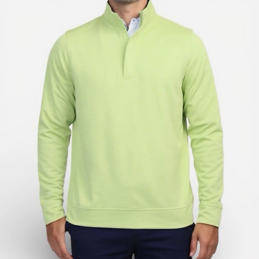TailorByrd Performance 1/4 Zip Pullover Avocado Green Men L NWT